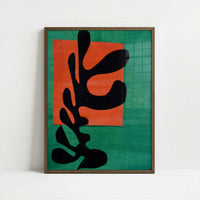 Negro Boxer (1947) by Henri Matisse – Art Print - Art print in dark wood frame
