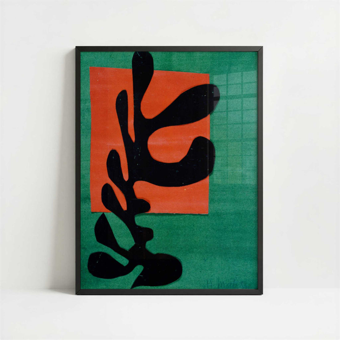 Negro Boxer (1947) by Henri Matisse – Art Print - Art print in black frame