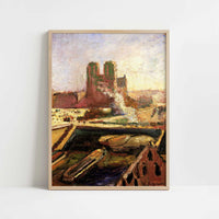 Notre Dame (1900) by Henri Matisse – Art Print - Art print in oak frame
