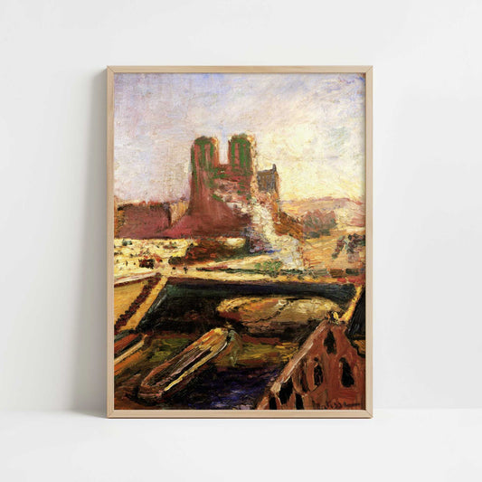 Notre Dame (1900) by Henri Matisse – Art Print - Art print in oak frame