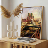Framed Canvas - Framed canvas in a stylish interior setting