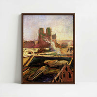 Framed Canvas - Framed canvas in dark wood color frame