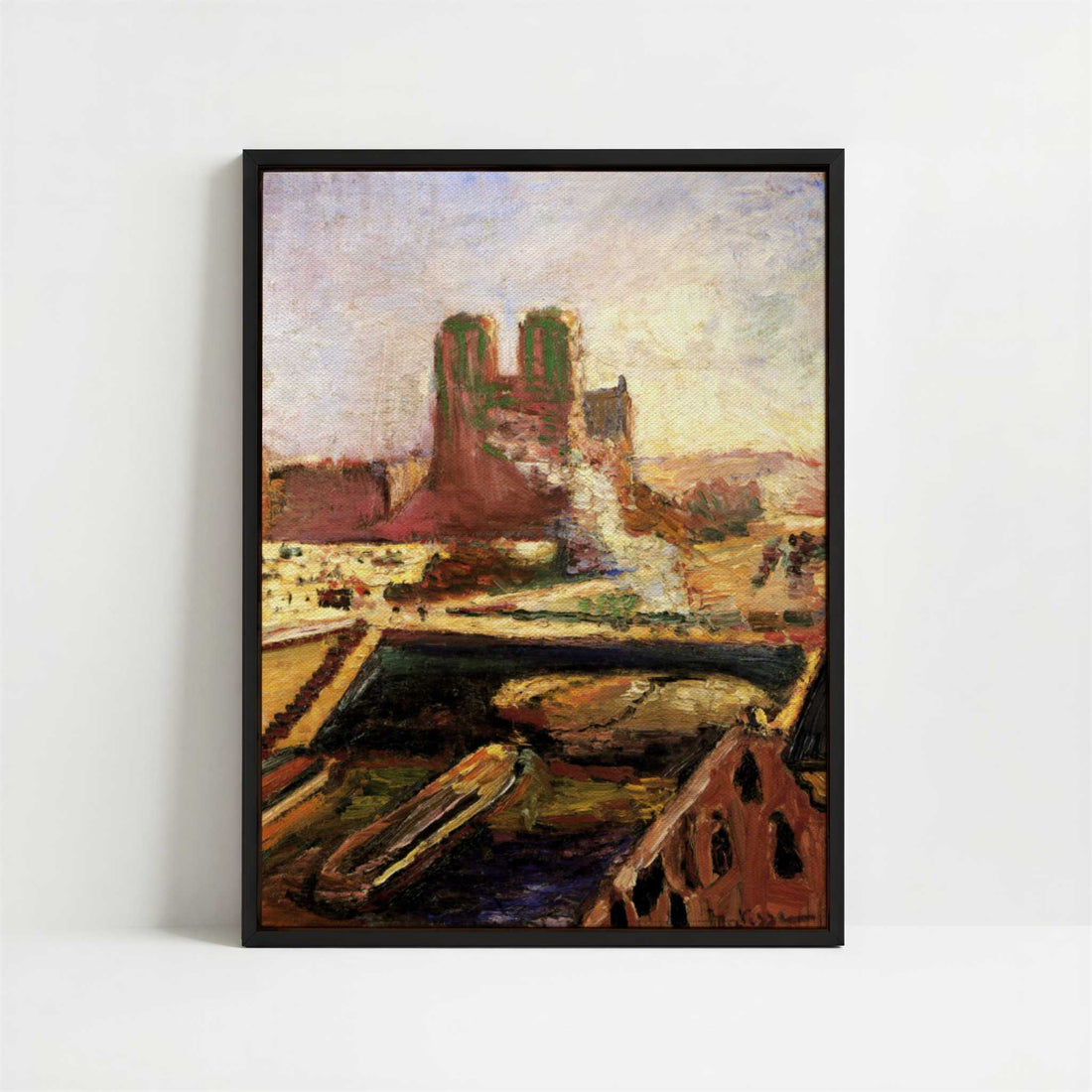 Framed Canvas - Framed canvas in black frame