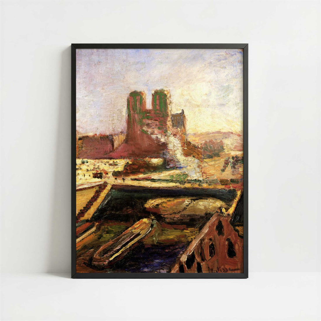 Notre Dame (1900) by Henri Matisse – Art Print - Art print in black frame