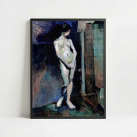 Nude Study in Blue (1899-1900) by Henri Matisse – Art Print - Art print in black frame