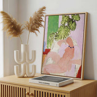 Framed Canvas - Framed canvas in a stylish interior setting