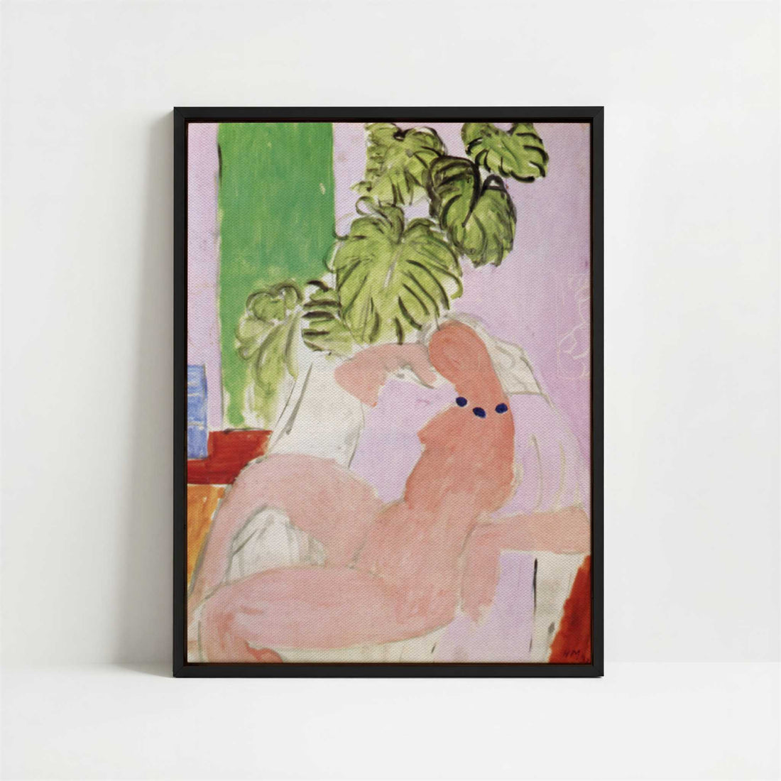 Framed Canvas - Framed canvas in black frame