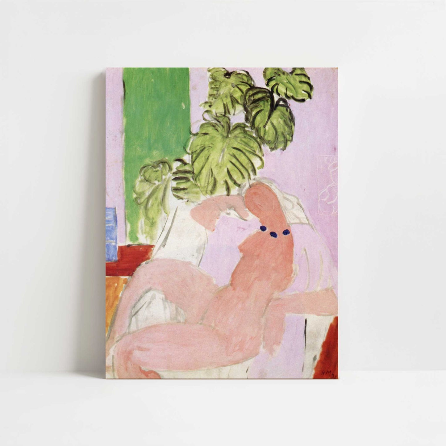 Nude in Chair, Green Plants (1937-9) by Henri Matisse – Art Print - Unframed art print