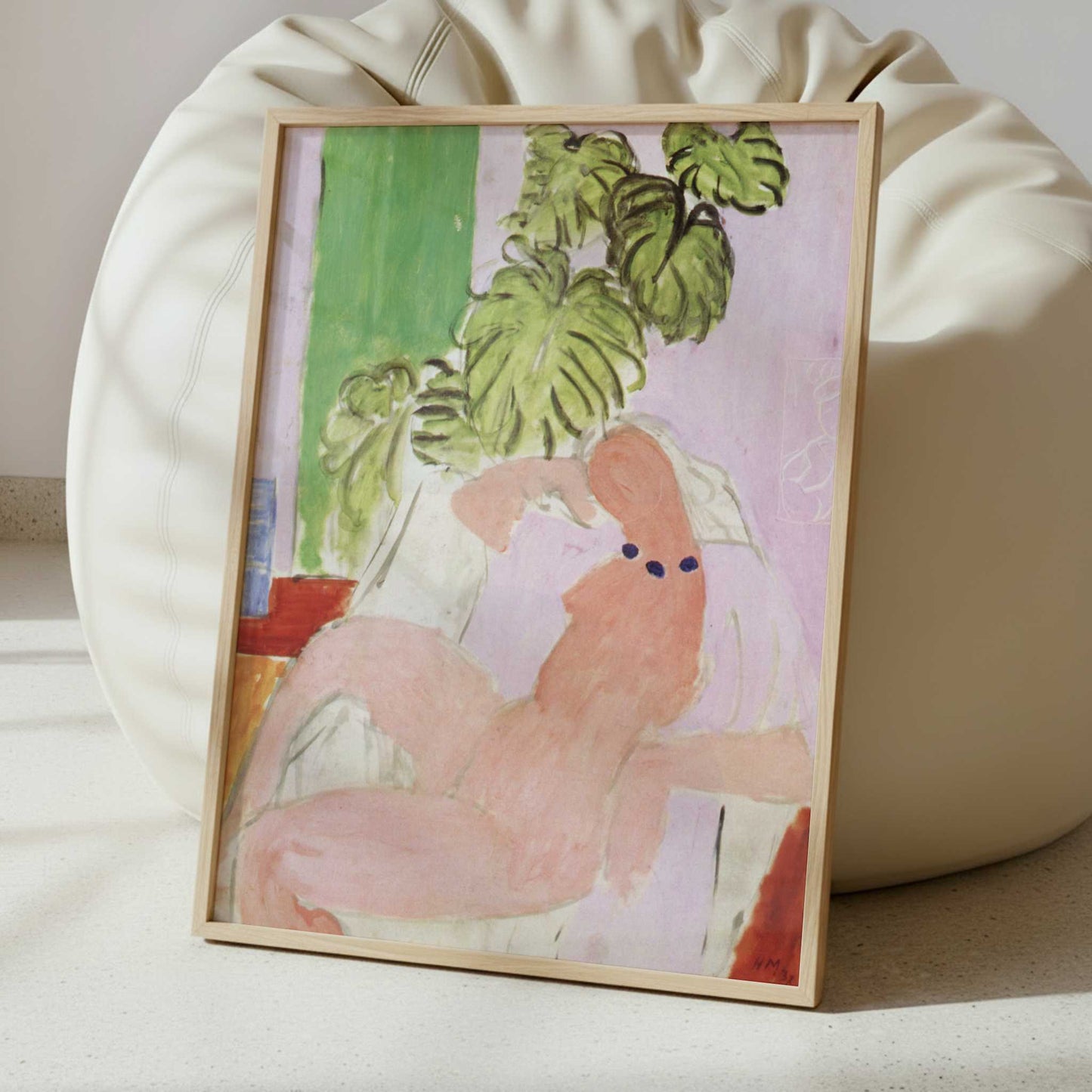 Nude in Chair, Green Plants (1937-9) by Henri Matisse – Art Print - Interior inspiration