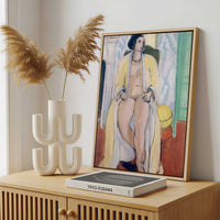 Framed Canvas - Framed canvas in a stylish interior setting