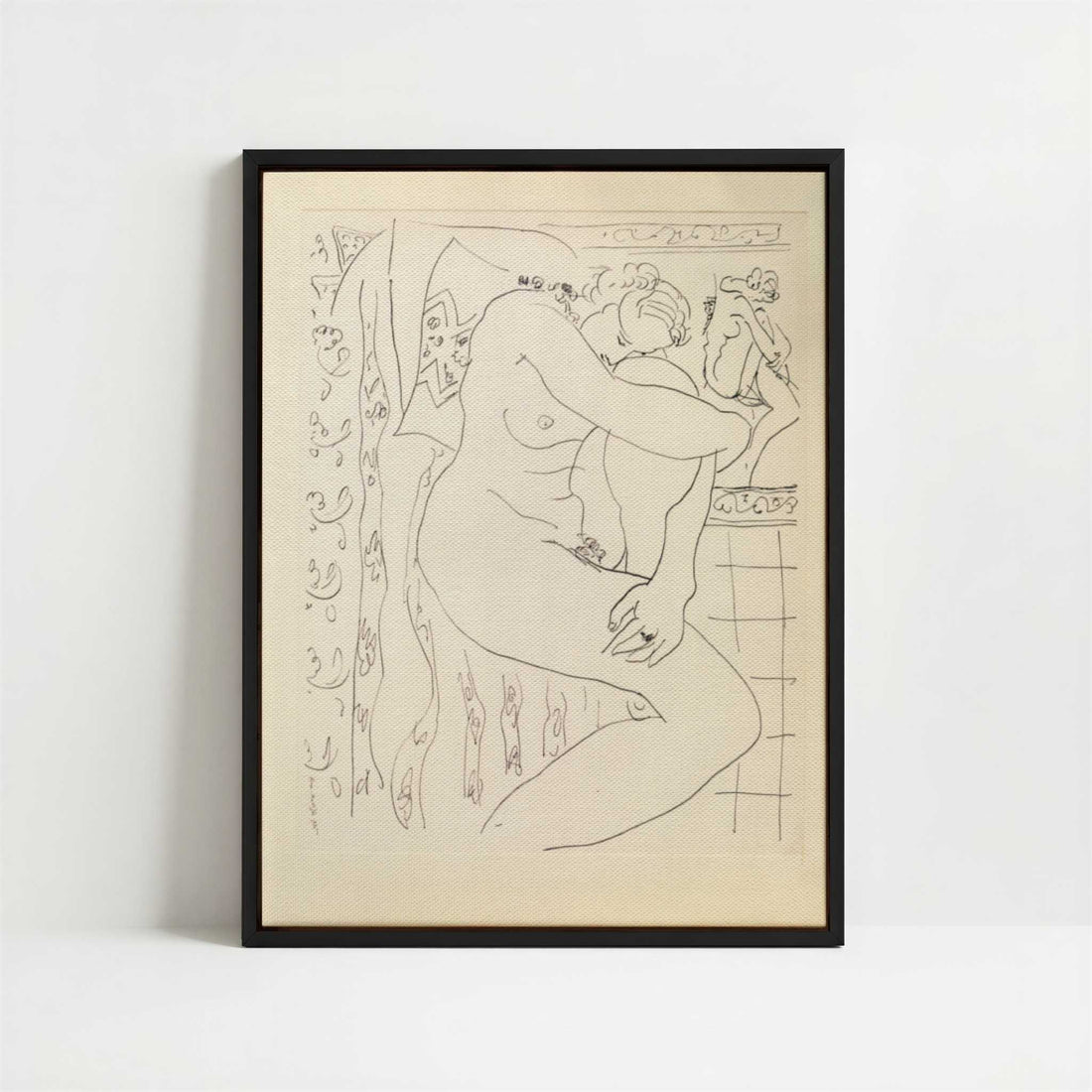 Framed Canvas - Framed canvas in black frame