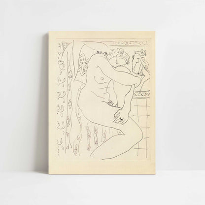 Nude Sketch (1935) by Henri Matisse – Art Print - Unframed art print