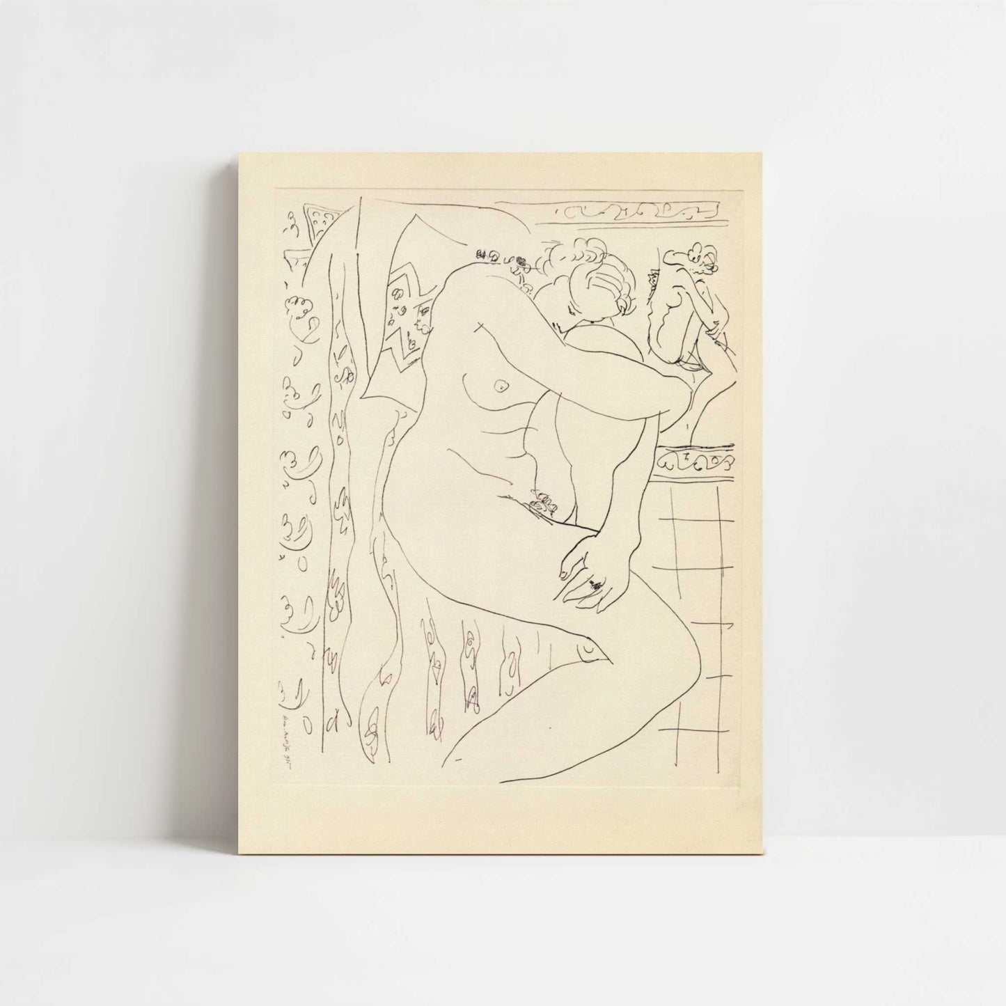 Nude Sketch (1935) by Henri Matisse – Art Print - Unframed art print
