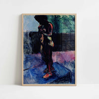 Nude with Pink Shoes (1900) by Henri Matisse – Art Print - Art print in oak frame
