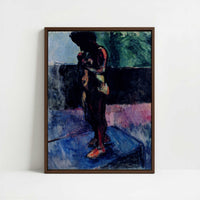 Framed Canvas - Framed canvas in dark wood color frame