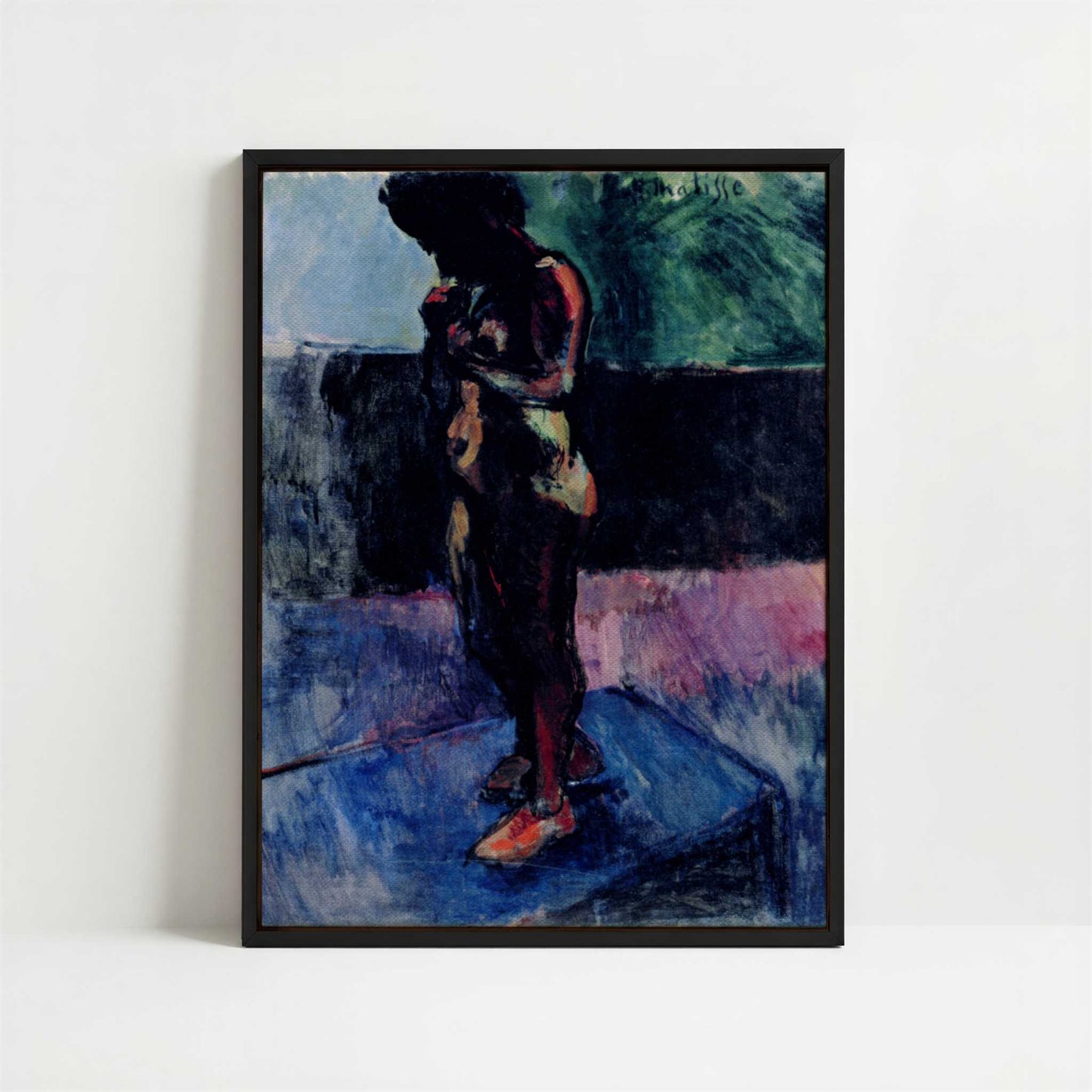 Framed Canvas - Framed canvas in black frame