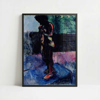 Nude with Pink Shoes (1900) by Henri Matisse – Art Print - Art print in black frame
