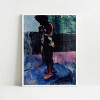 Nude with Pink Shoes (1900) by Henri Matisse – Art Print - Art print in white frame