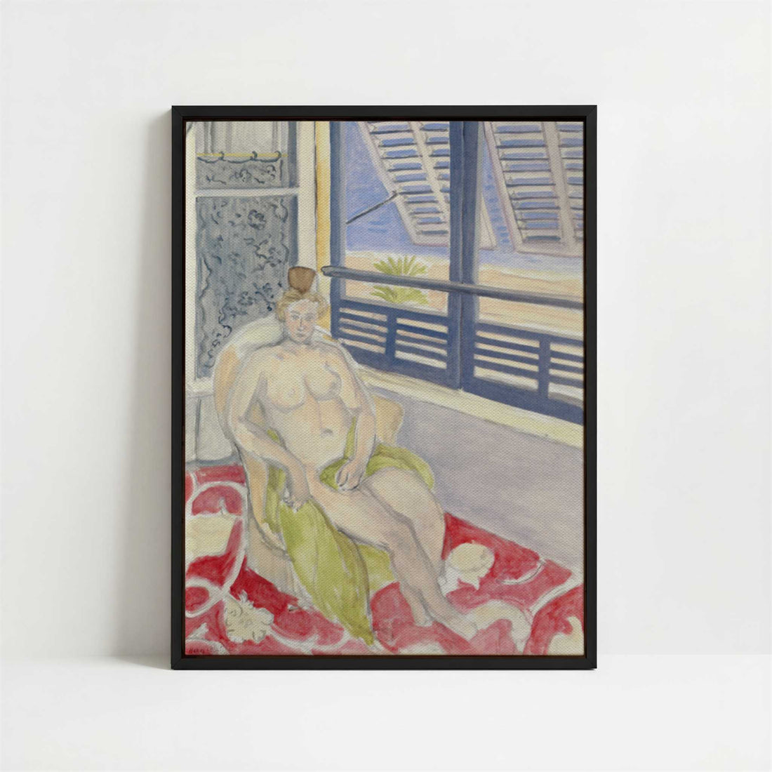 Framed Canvas - Framed canvas in black frame