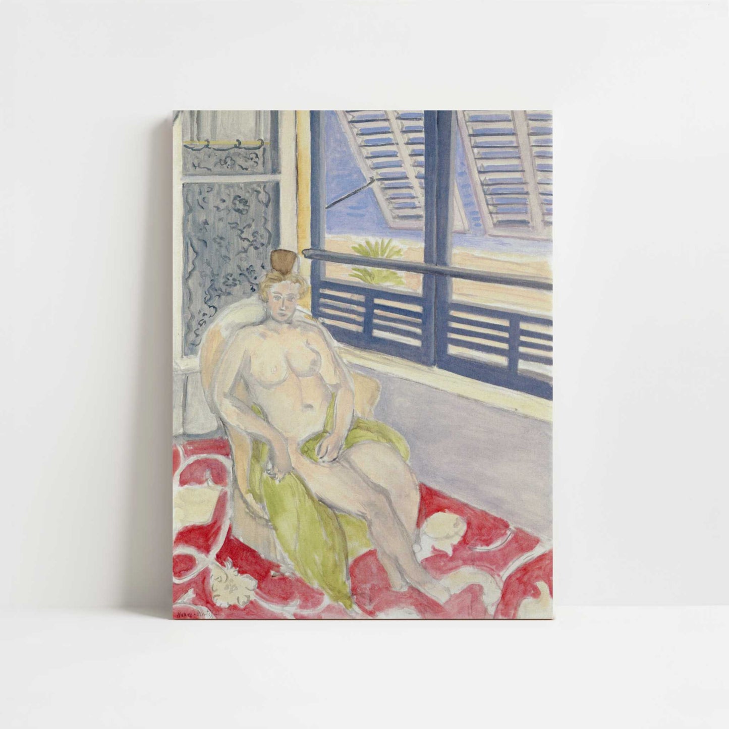 Nude with Spanish Comb (1919) by Henri Matisse – Art Print - Unframed art print