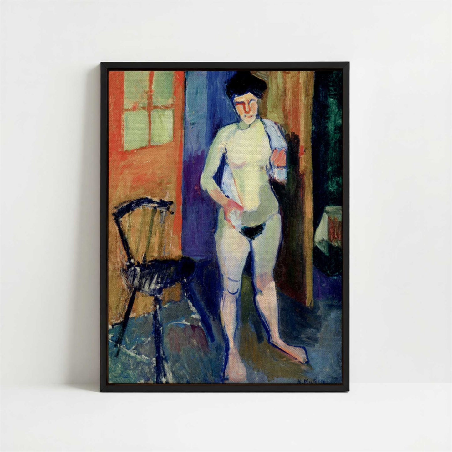 Framed Canvas - Framed canvas in black frame
