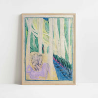 Nymph in the Forest (1935-43) by Henri Matisse – Art Print - Art print in oak frame
