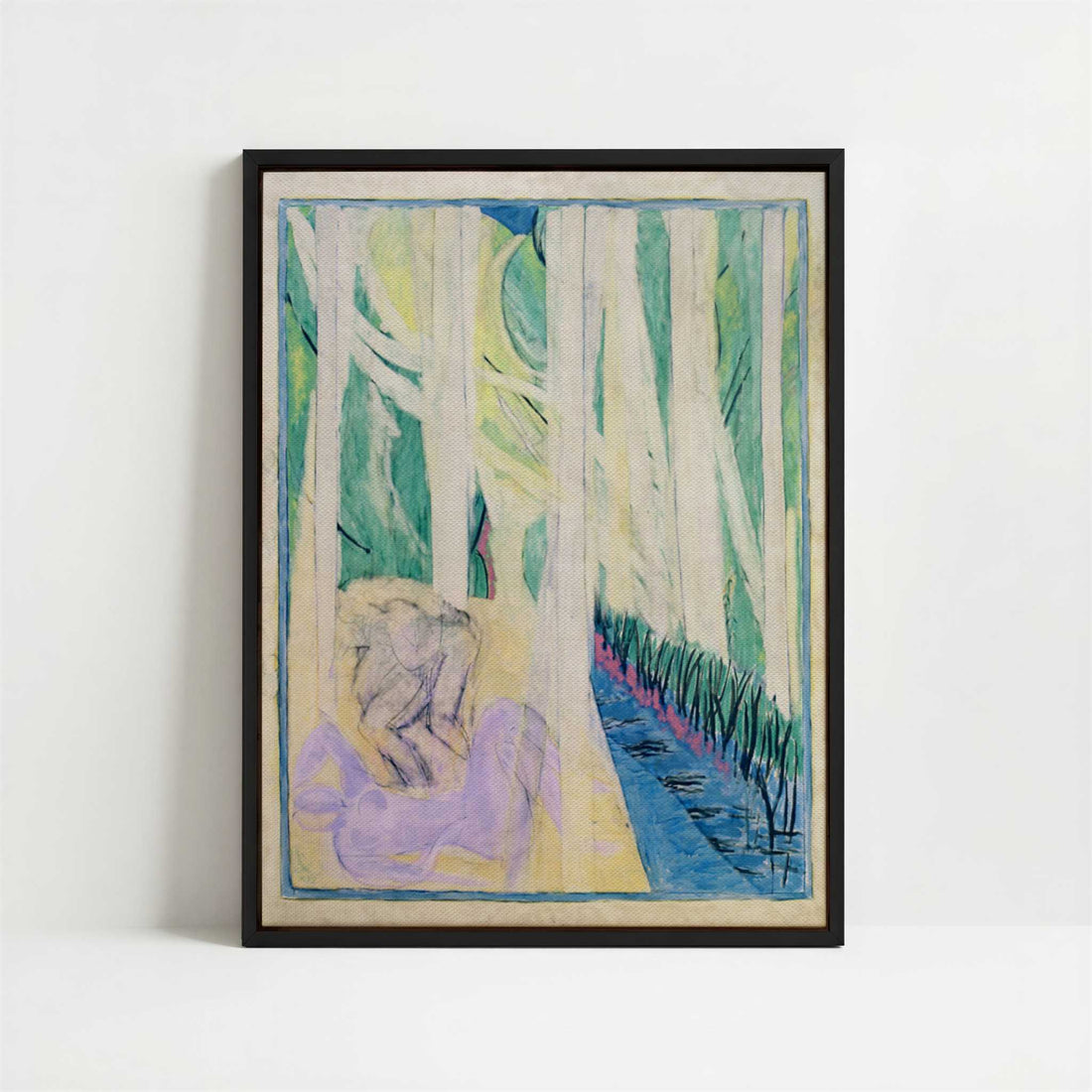 Framed Canvas - Framed canvas in black frame