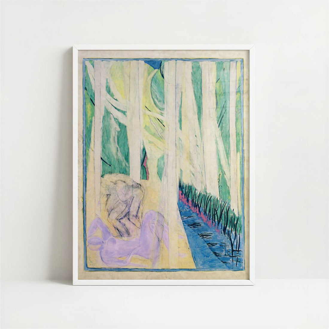 Nymph in the Forest (1935-43) by Henri Matisse – Art Print - Art print in white frame