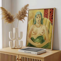 Framed Canvas - Framed canvas in a stylish interior setting
