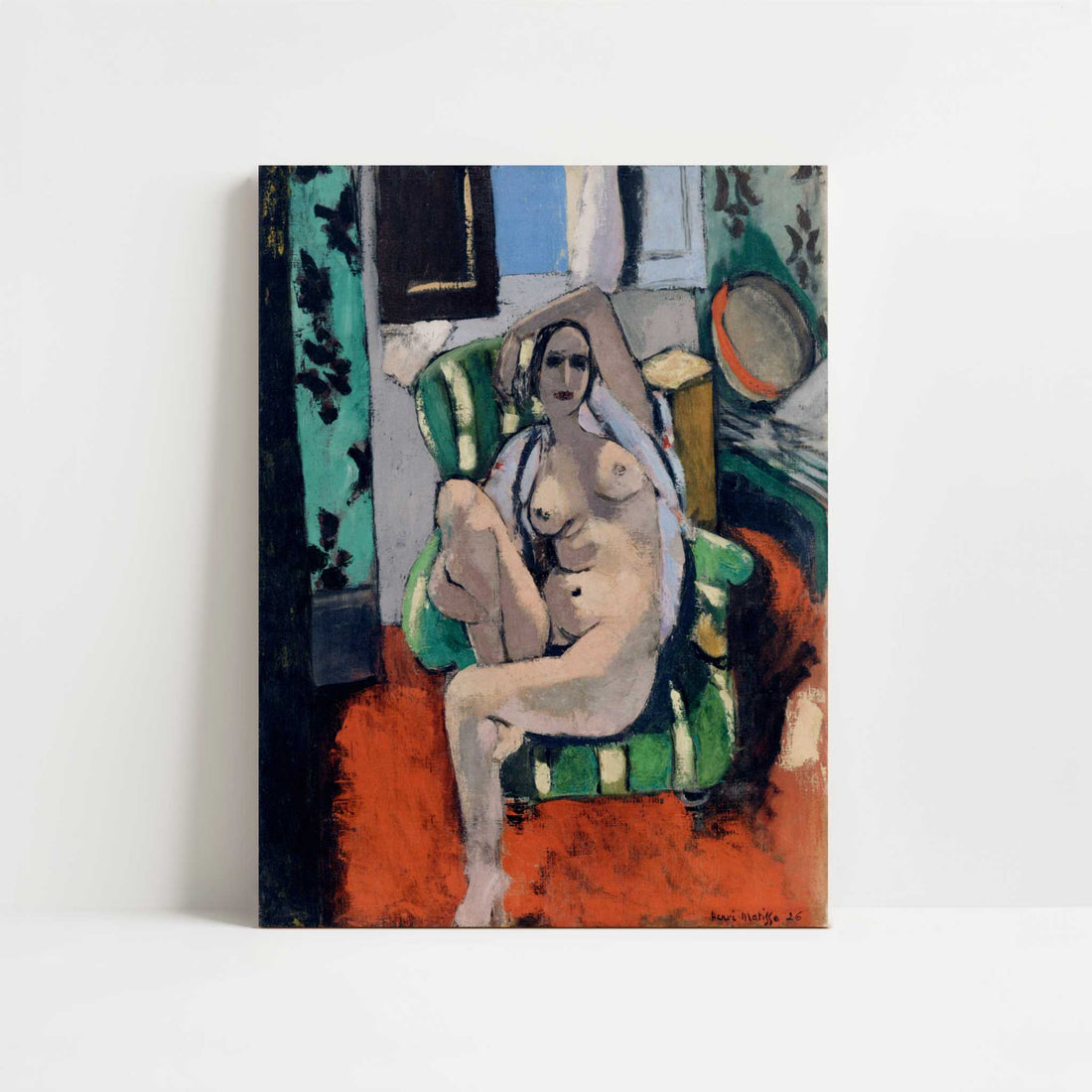 Odalisque with a Tambourine (1925-26) by Henri Matisse – Art Print - Unframed art print