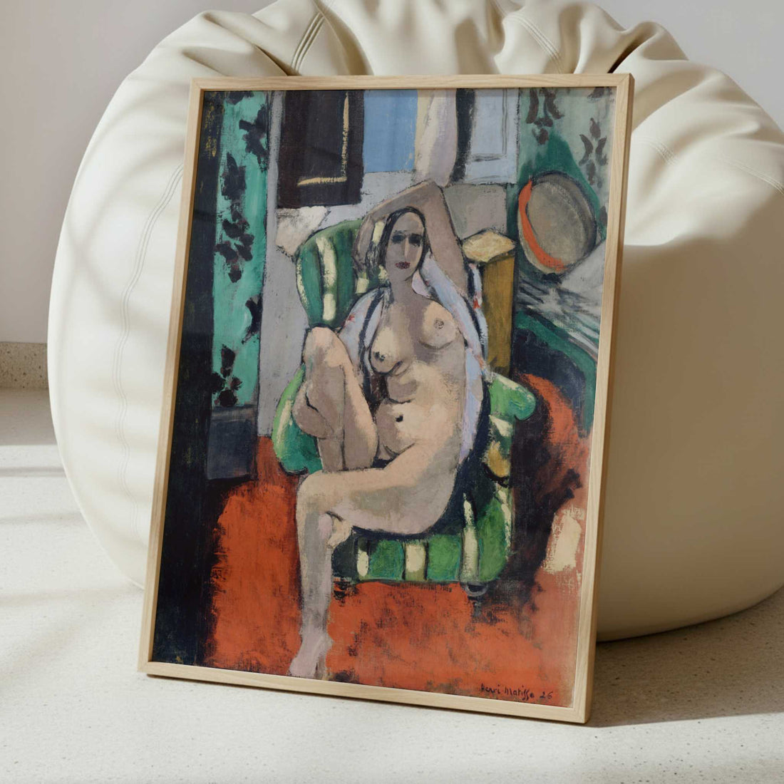 Odalisque with a Tambourine (1925-26) by Henri Matisse – Art Print - Interior inspiration