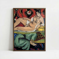 Odalisques (1928) by Henri Matisse – Art Print - Art print in dark wood frame