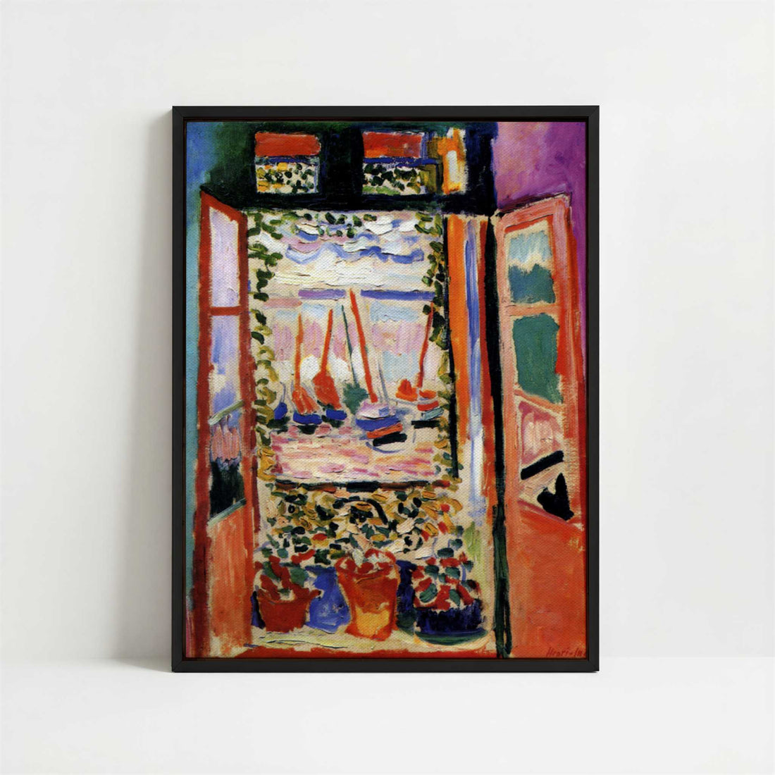 Framed Canvas - Framed canvas in black frame