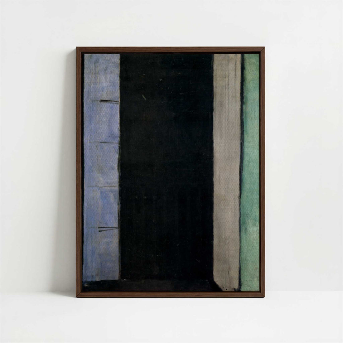 Framed Canvas - Framed canvas in dark wood color frame