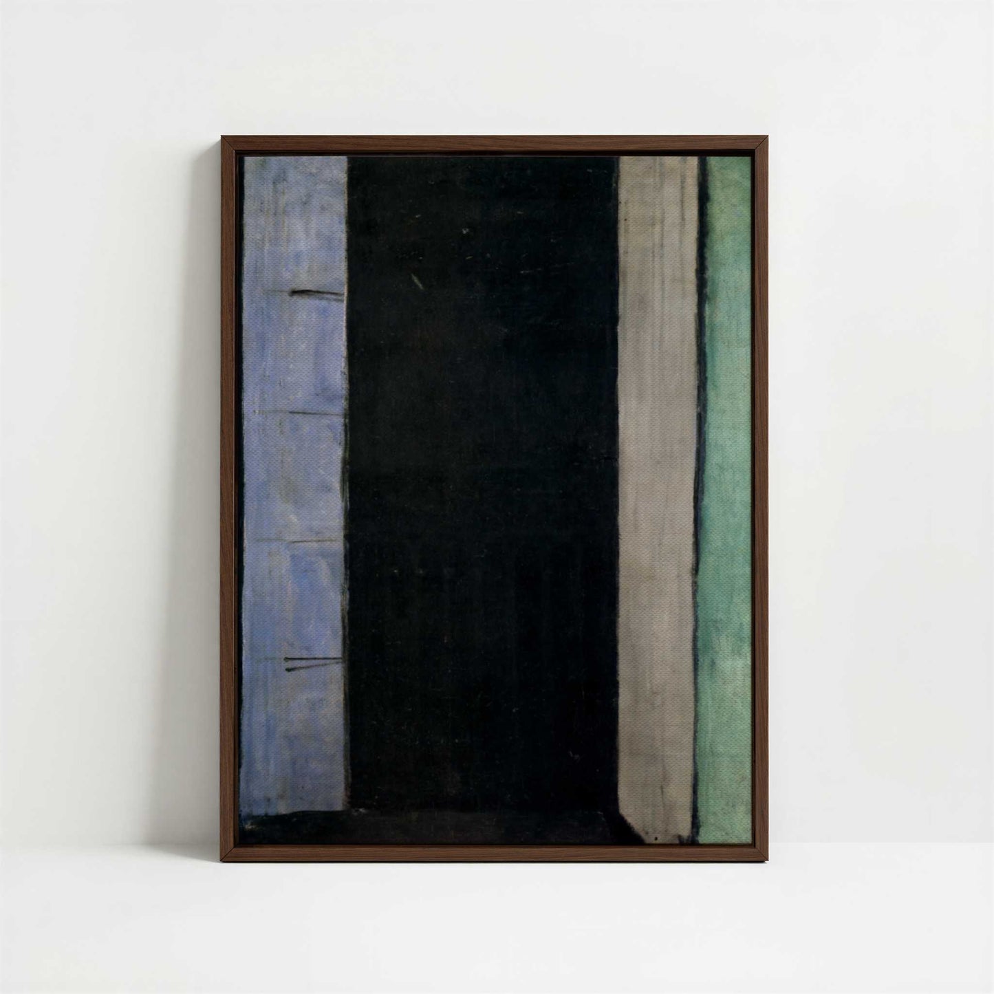 Framed Canvas - Framed canvas in dark wood color frame