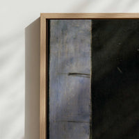Framed Canvas - Close-up detail and texture of the framed canvas