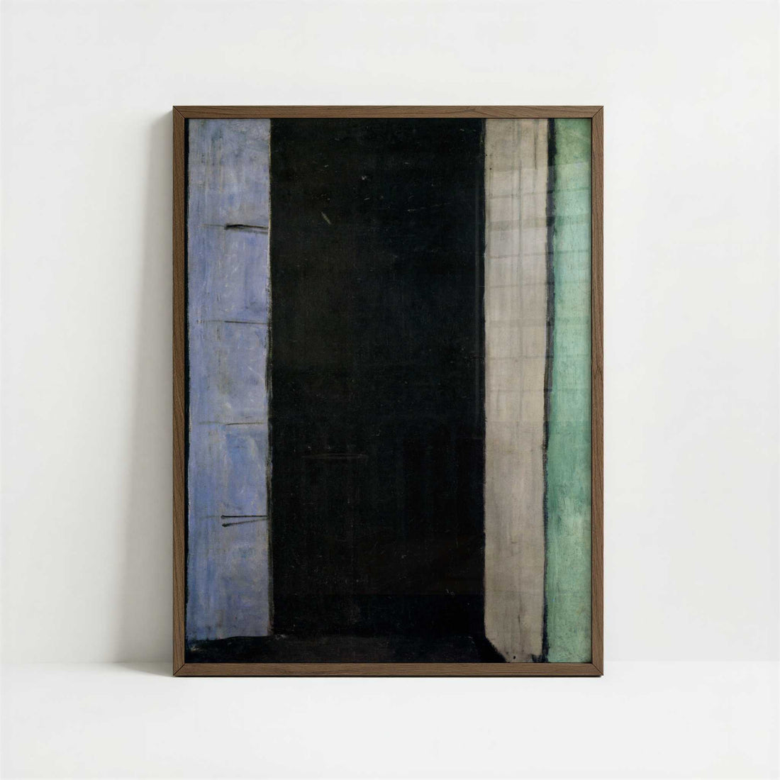 Open Window, Collioure (1914) by Henri Matisse – Art Print - Art print in dark wood frame