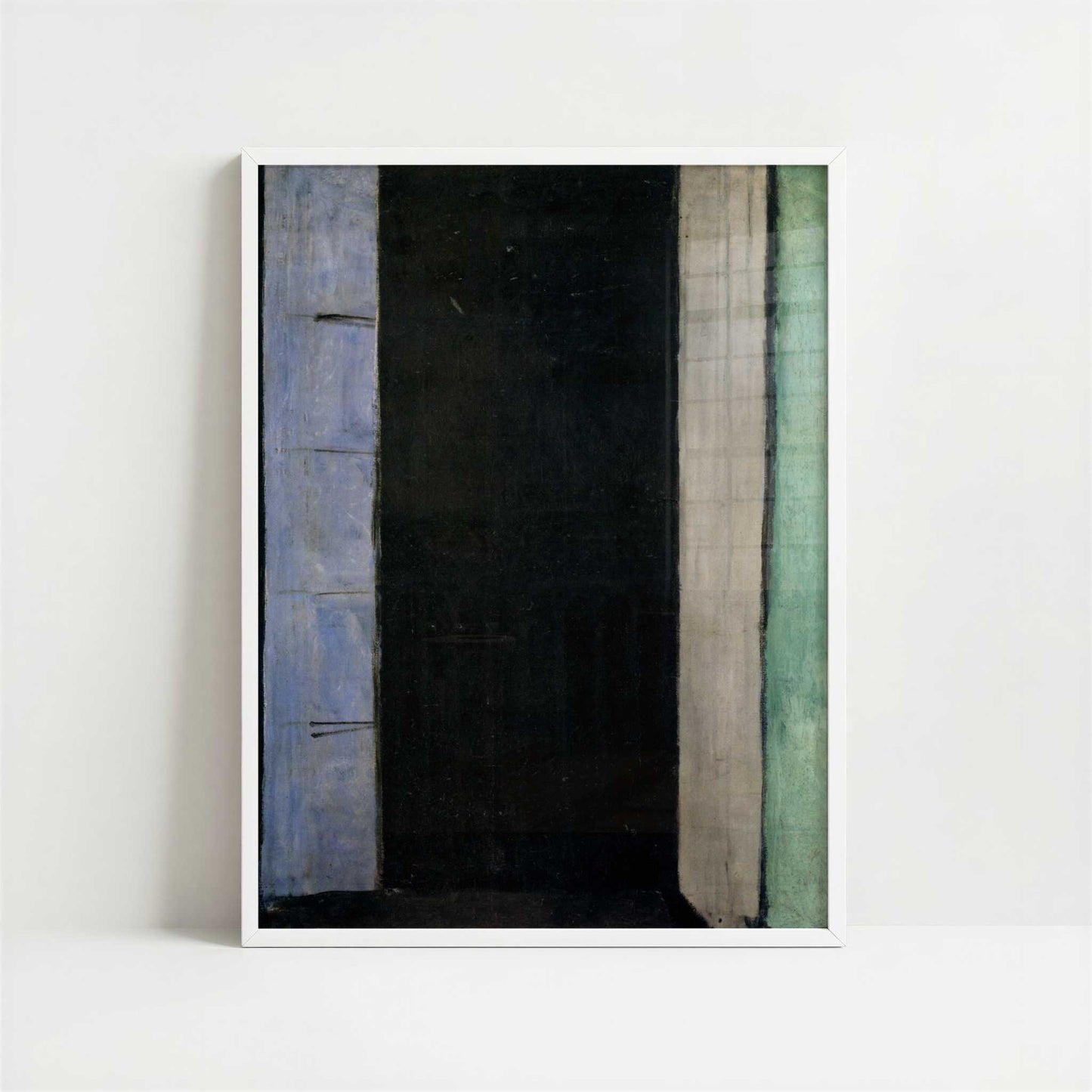 Open Window, Collioure (1914) by Henri Matisse – Art Print - Art print in white frame