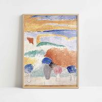 Open Window at Tangier (1913) by Henri Matisse – Art Print - Art print in oak frame