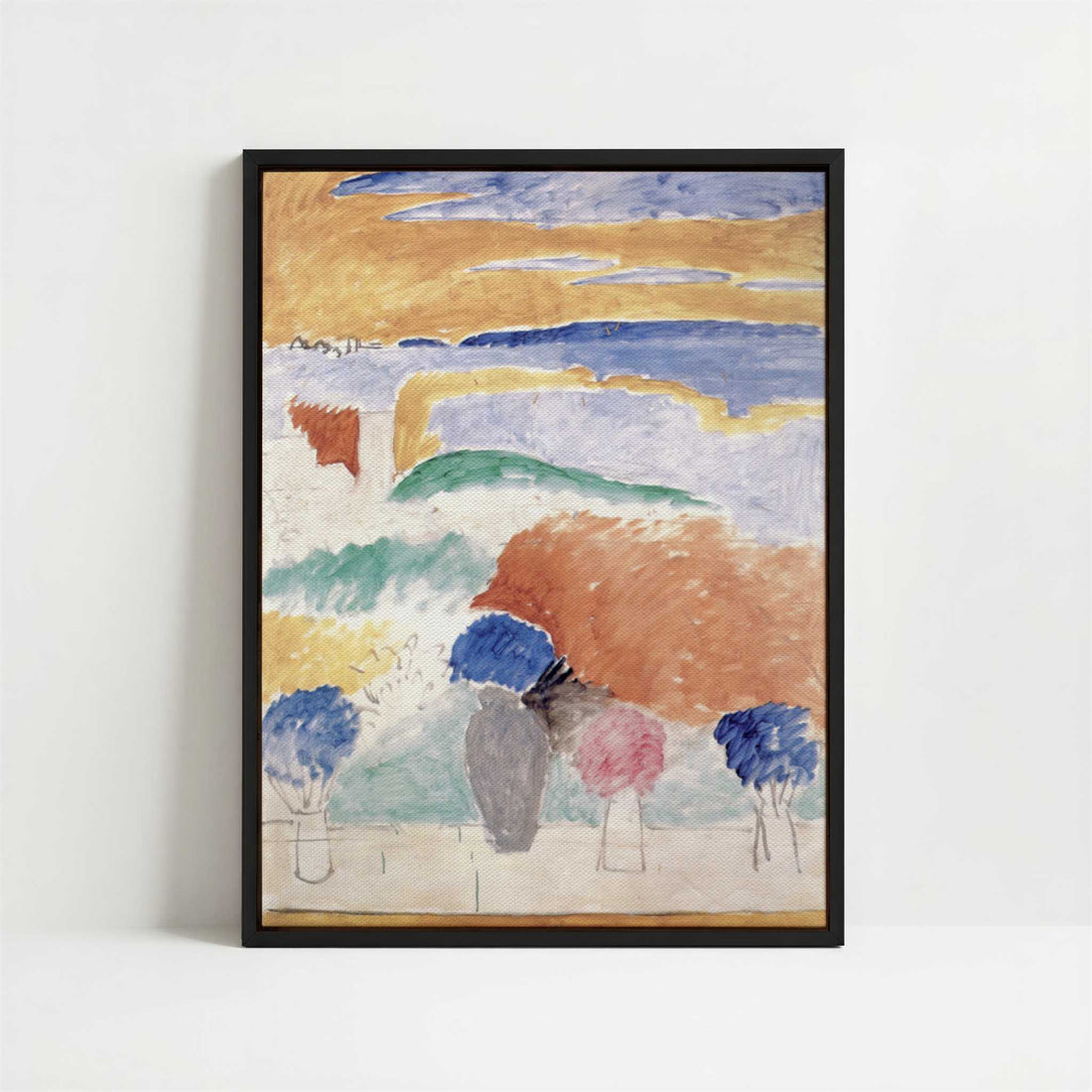 Framed Canvas - Framed canvas in black frame