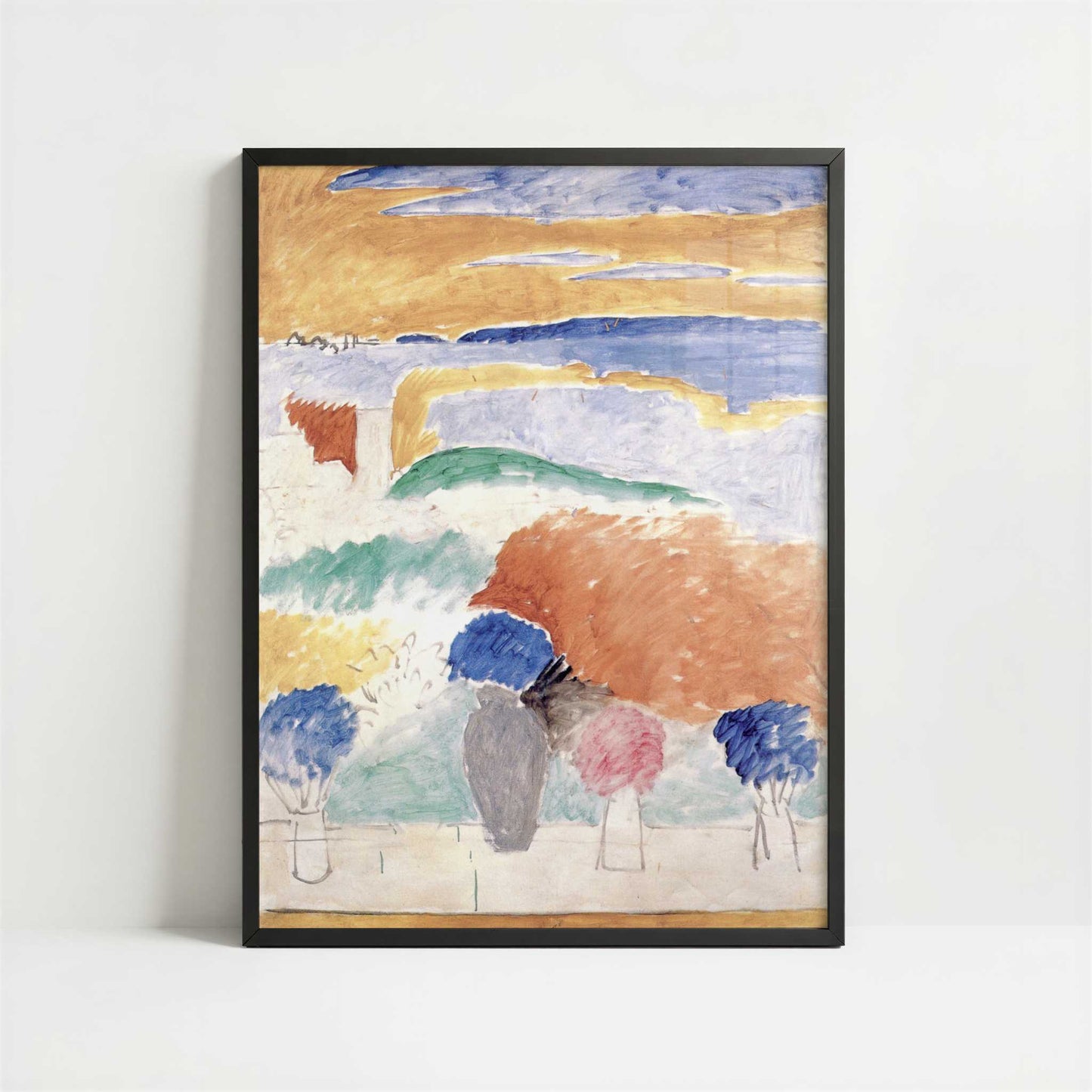 Open Window at Tangier (1913) by Henri Matisse – Art Print - Art print in black frame