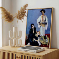 Framed Canvas - Framed canvas in a stylish interior setting