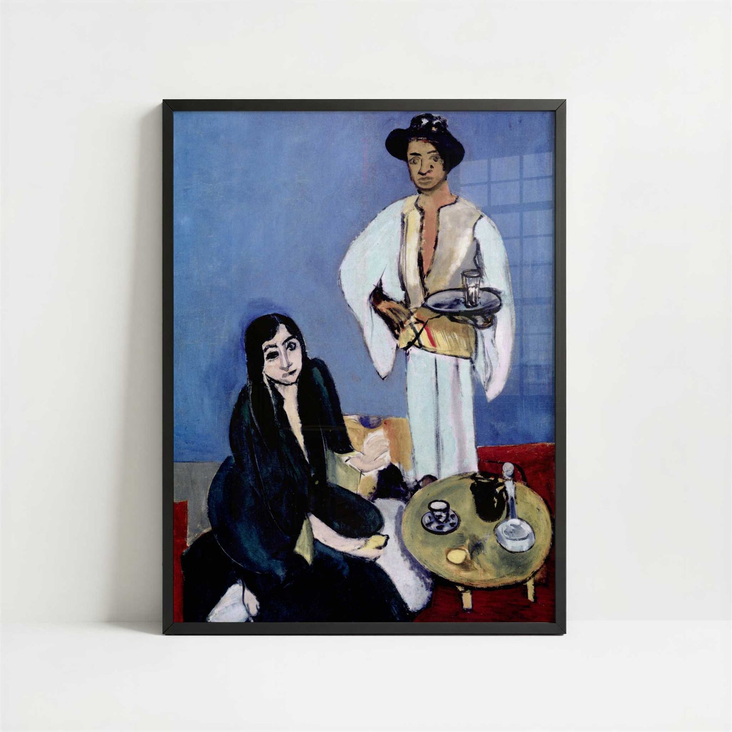 Oriental Meal aka Coffee (1917) by Henri Matisse – Art Print - Art print in black frame