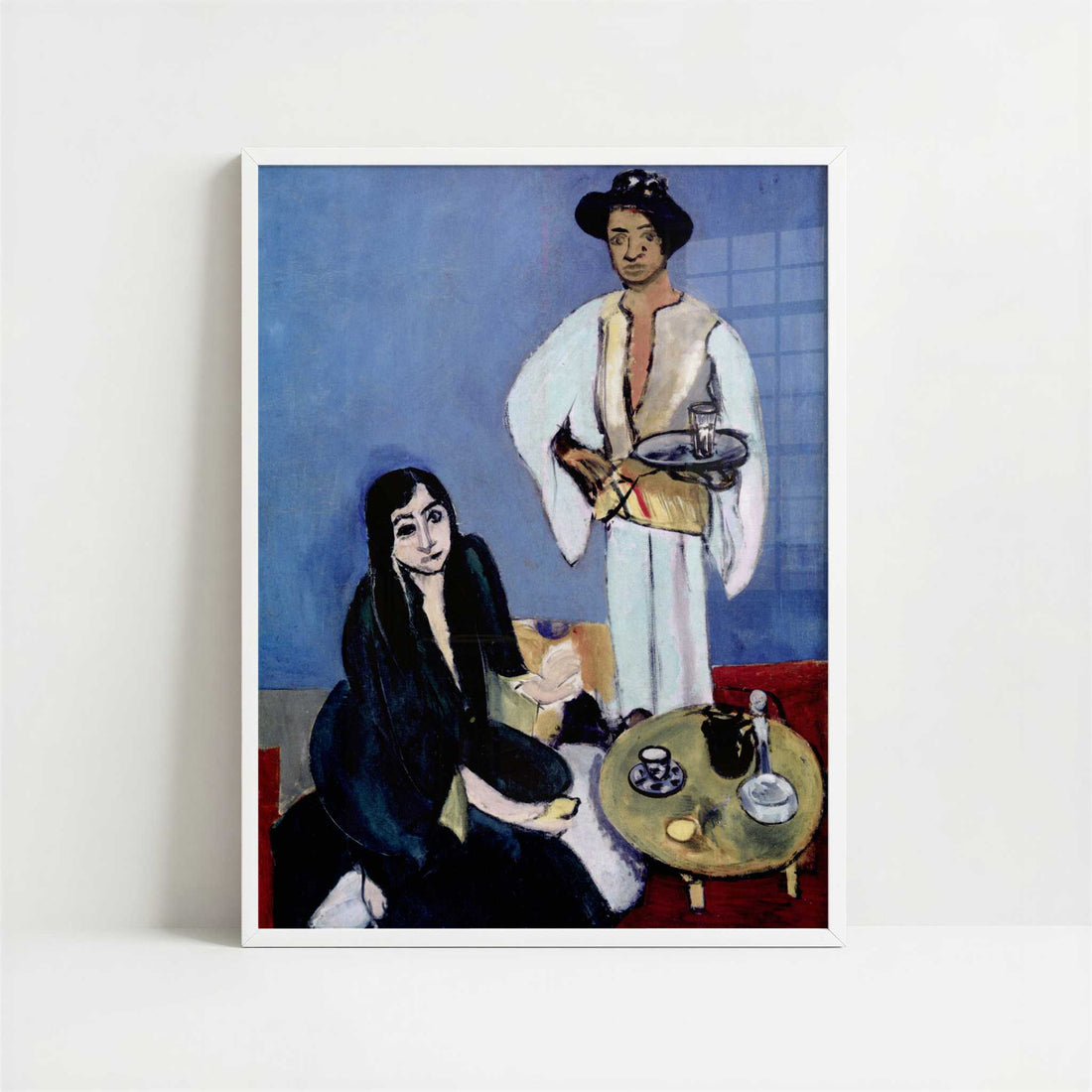 Oriental Meal aka Coffee (1917) by Henri Matisse – Art Print - Art print in white frame