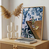 Framed Canvas - Framed canvas in a stylish interior setting