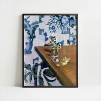 Pansies (1918-19) by Henri Matisse – Art Print - Art print in black frame