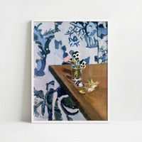 Pansies (1918-19) by Henri Matisse – Art Print - Art print in white frame