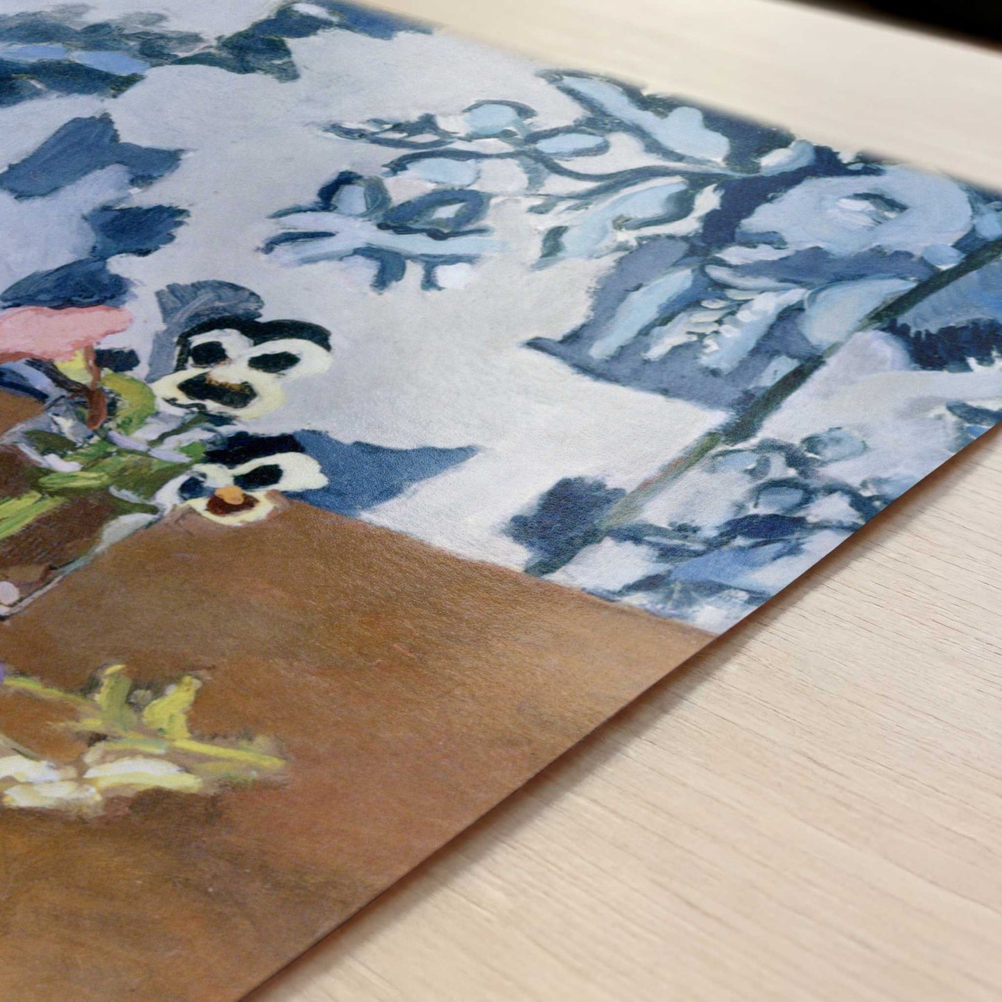 Pansies (1918-19) by Henri Matisse – Art Print - Close-up detail of the art print