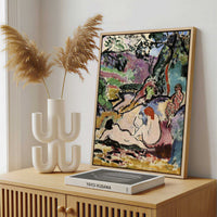 Framed Canvas - Framed canvas in a stylish interior setting