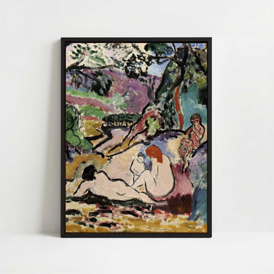 Framed Canvas - Framed canvas in black frame